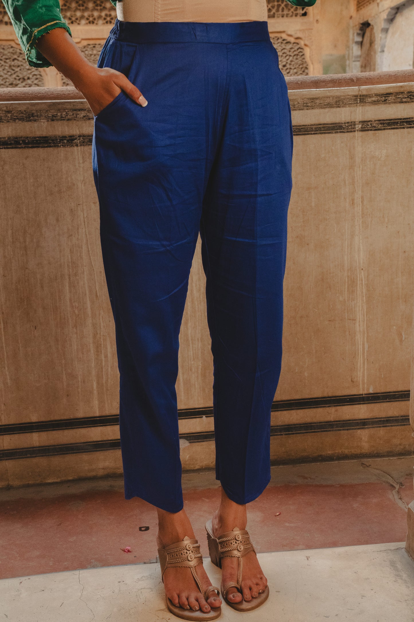 Keri Green Chanderi Bandhej Kurta Set