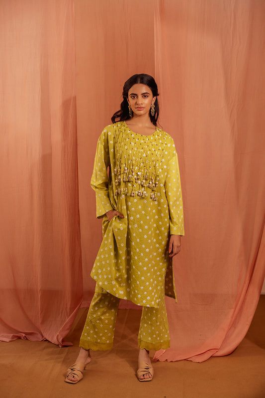 Kaftan Kurta Set - Sunbeam Draped