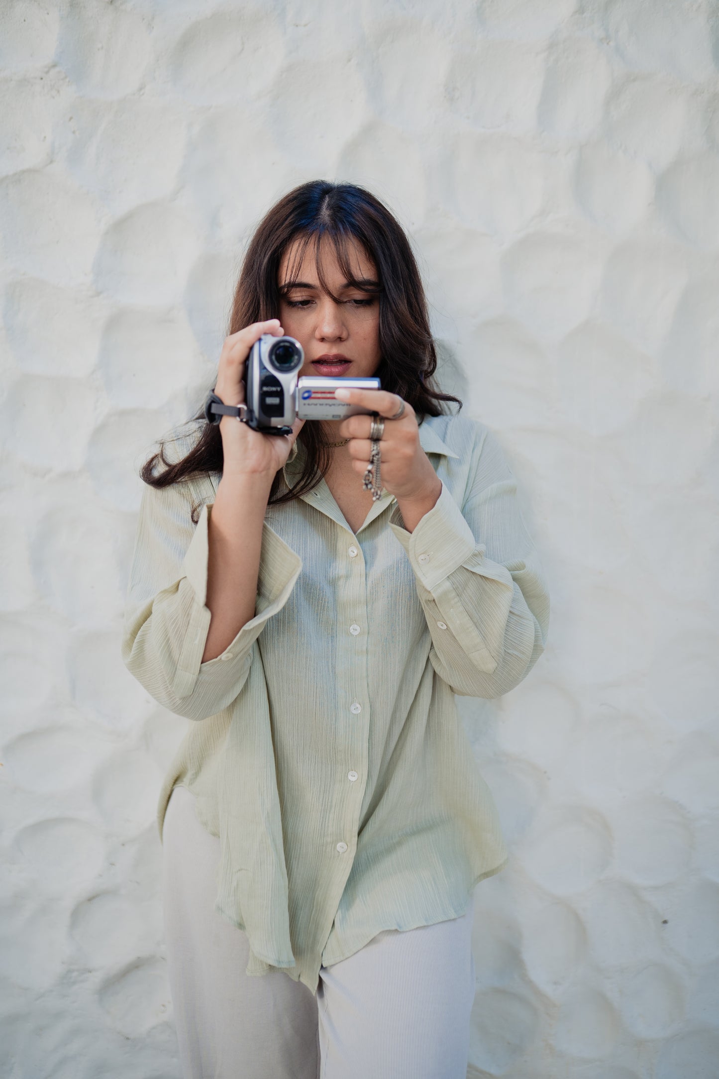 Crinkled Shirt - Breeze White