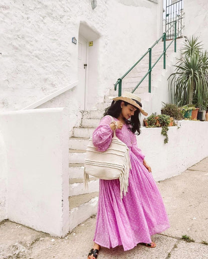 Lilac Pink Long Dress