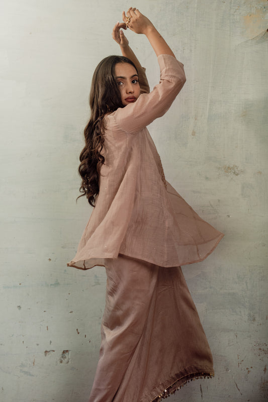 LONG YOKE TOP WITH SKIRT