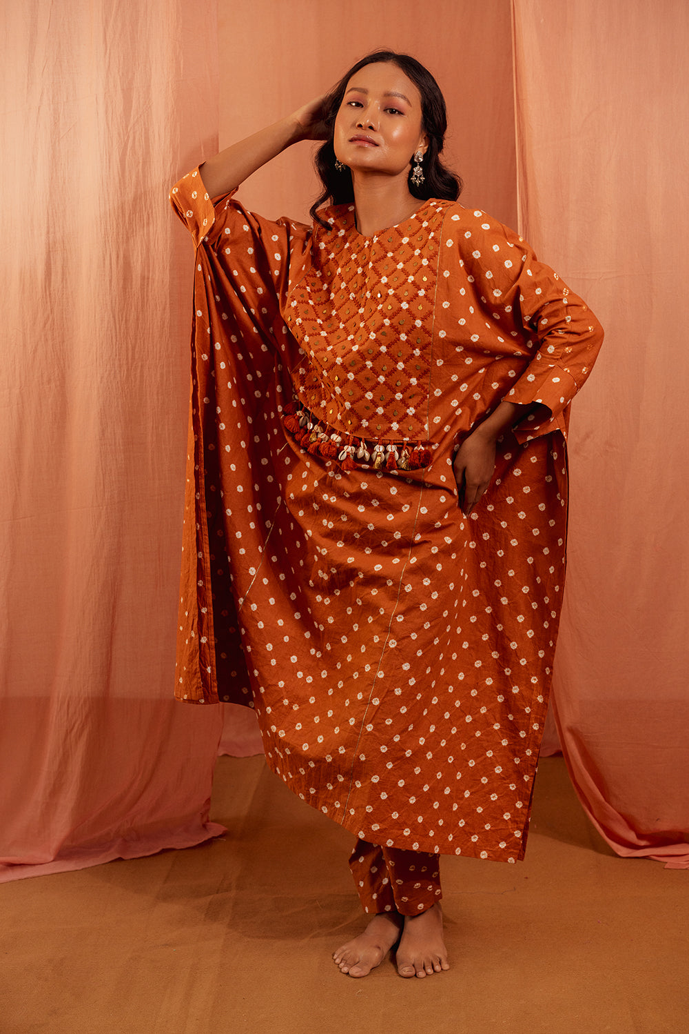 Terracotta Treasure Kaftan Kurta Set