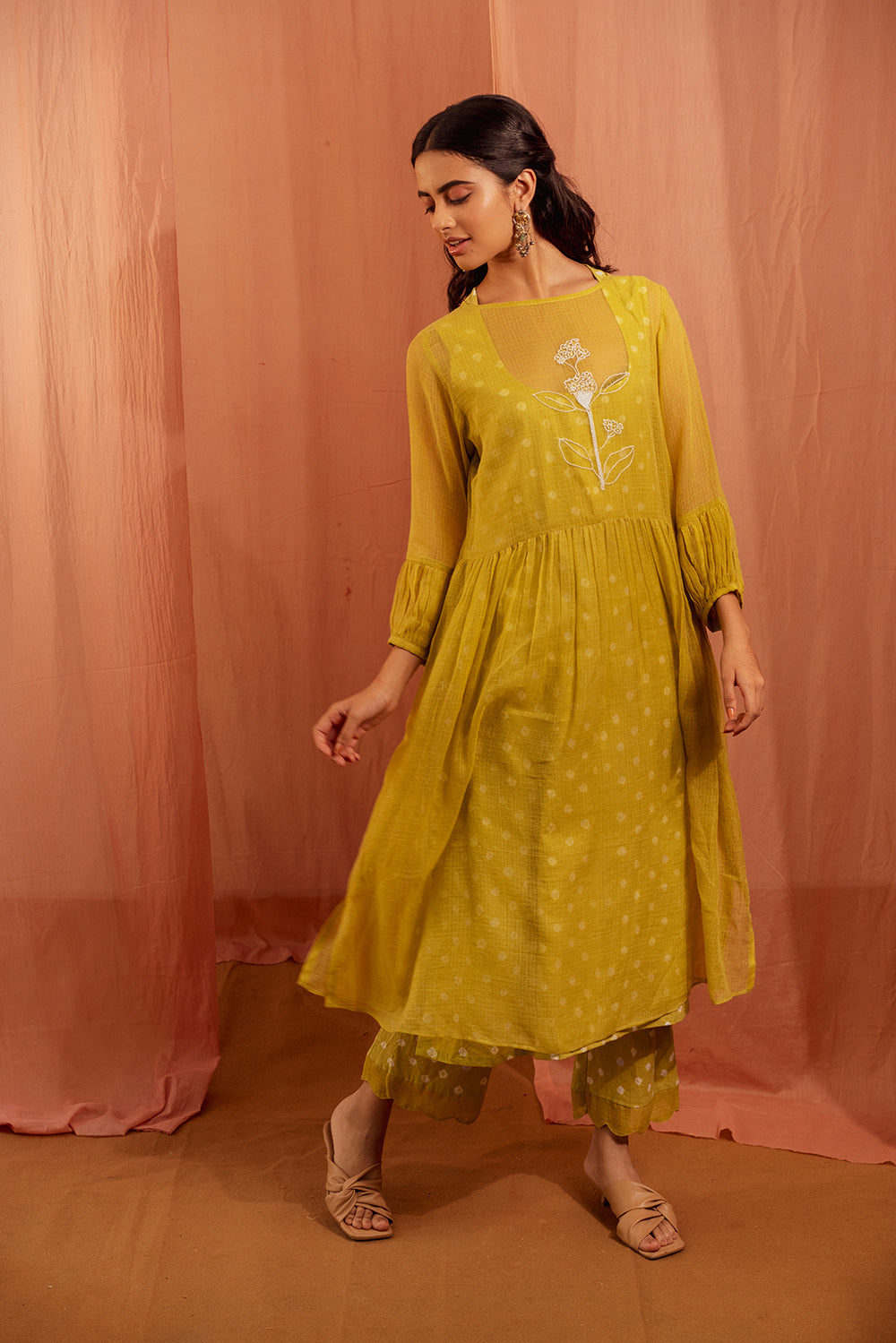 Tropical Sunrise Kurta Set