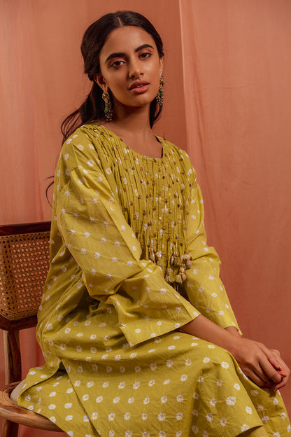 Sunbeam Draped Kaftan Kurta Set