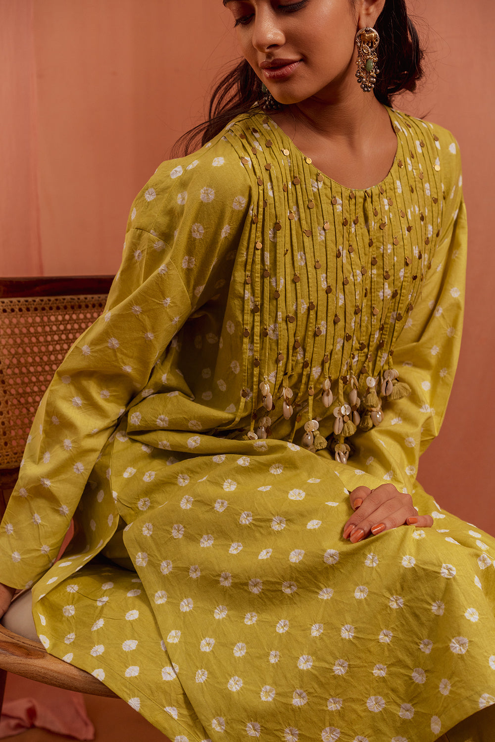 Sunbeam Draped Kaftan Kurta Set