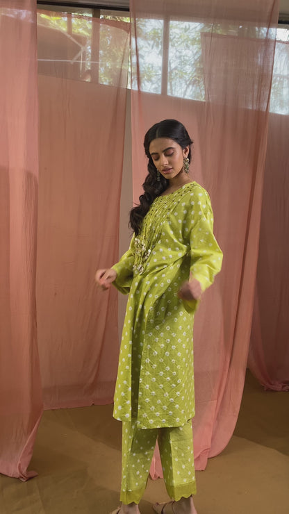 Kaftan Kurta Set - Sunbeam Draped