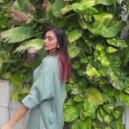 Crinkled Shirt - Not So Green